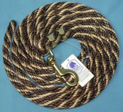 Nylon Lead Rope - Multi-Color -Horse Gear Shop 091049 nylon lead rope brown hair 02005 79494.1527294820