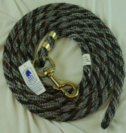 Nylon Lead Rope - Multi-Color -Horse Gear Shop 091057 nylon lead rope grey hair 70810 02958.1527294819