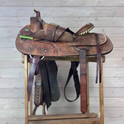 Used Star Of Texas Western Saddle 15/MW -Horse Gear Shop 340 L Rigging 75237.1690419382