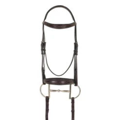 Pessoa PRO Fancy Stitched Tapered Bridle -Horse Gear Shop 470462 pessoa pro fs taper bridl dk brn 33390.1669487552