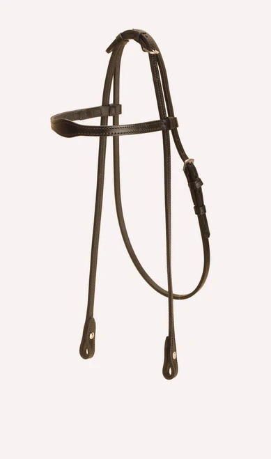 Tory Leather Flared Brow Headstall - Arabian 2 Tory Leather Flared Brow Headstall - Arabian - Image 2