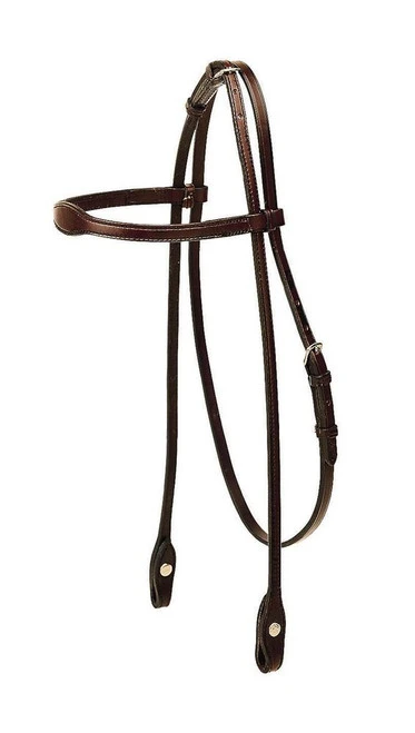 Tory Leather Flared Brow Headstall - Arabian 1 Tory Leather Flared Brow Headstall - Arabian