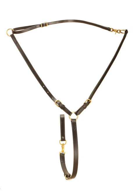 Tory Leather Adjustable Ring Training Martingale 2 Tory Leather Adjustable Ring Training Martingale - Image 2