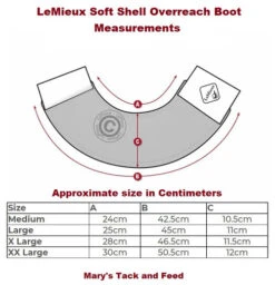 LeMieux Lambswool Overreach Boots -Horse Gear Shop Wrap Round OR Boot measure 85933.1638568631