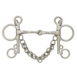 Centaur Slow Twist Jointed Pelham 5" Cheeks