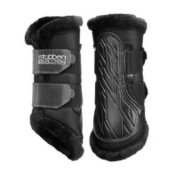 Stubben AirFlow Brushing Boots With Fleece -Horse Gear Shop airflow brushing boots with fleece medium black hero 24451 stubben 88798.1680630430