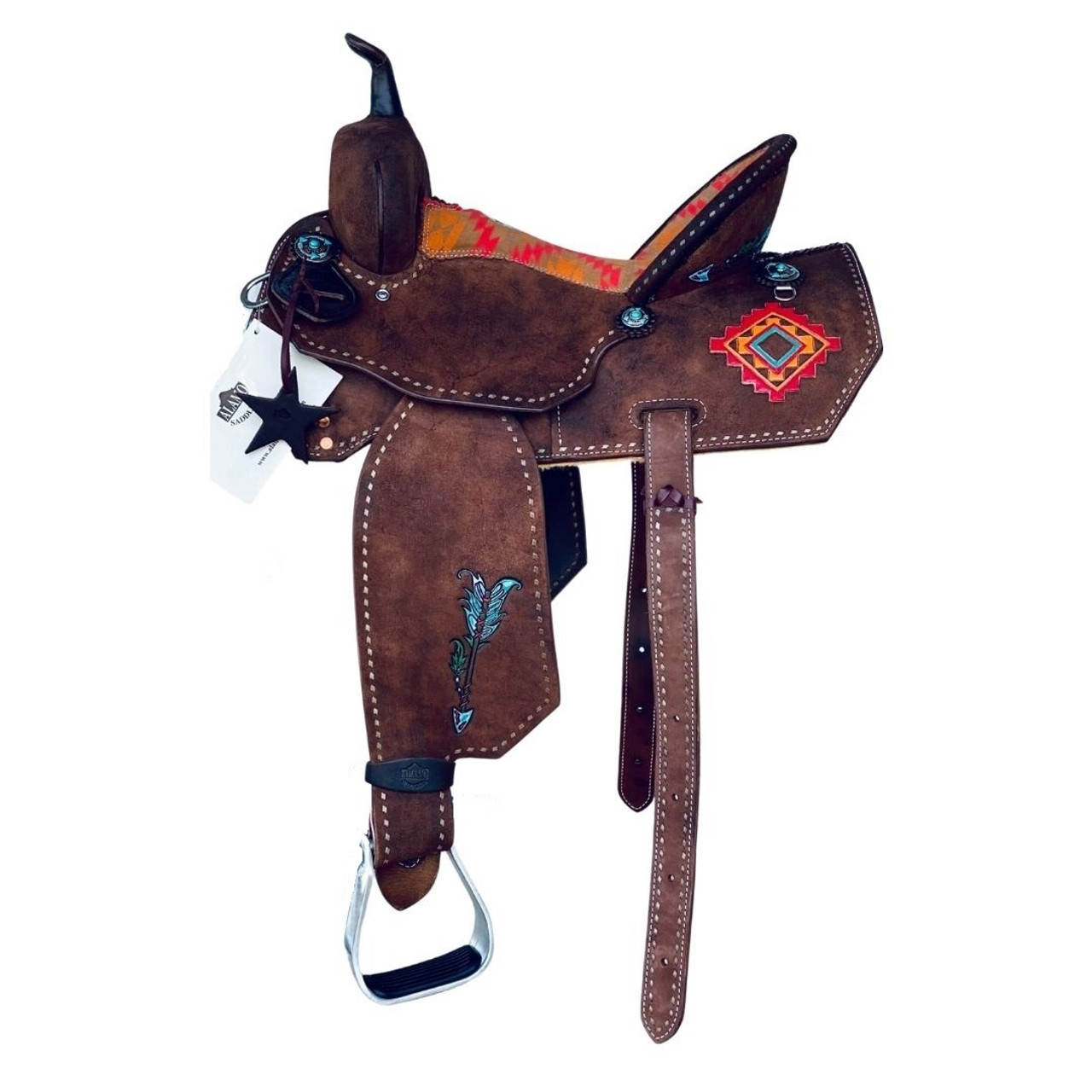 Horse Gear Shop -Horse Gear Shop aztec barrel saddle AZTEC ARROW alamo 54786 1