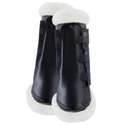 B Vertigo Drew Fleece Lined Brushing Boots -Horse Gear Shop b vertigo drew fleece fur line black pair 19201 BLK horze 05302.1654288788