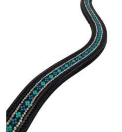 Black Oak Emerald City Curved Browband -Horse Gear Shop black oak emerald curved browband black kl select 71017.1668190820