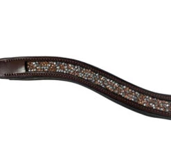 Black Oak Stormy Rose Curved Browband -Horse Gear Shop black oak stormy rose curve brow band brown closeup 135102 kl select 28298.1668206272