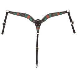 Circle Y Cactus Flower Breast Collar -Horse Gear Shop cactus flower breast collar 1000 23 SC circle y 62023.1613591802