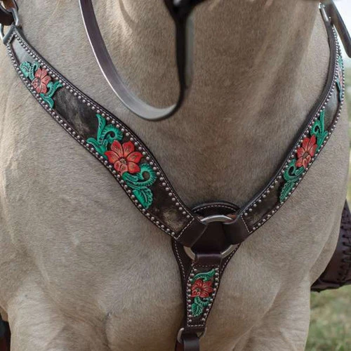 Horse Gear Shop -Horse Gear Shop cactus flower breast collar horse 1000 23 SC circle y 73083.1613591811