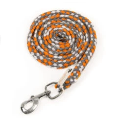Schockemohle Catch Braided Nylon Lead Rope -Horse Gear Shop catch lead rope multi orange 1320 00007 schockemoehle 61991.1646870270