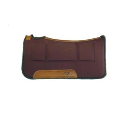Diamond Wool Contoured Relief Western Saddle Pad -Horse Gear Shop contour pressure relief pad chocolate diamond wool 08348.1600020744