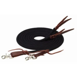 Weaver Leather Weaver EcoLuxe Round Split Reins -Horse Gear Shop ecoluxe round split rein black 35327 08 08 00 weaver 89966.1673480090