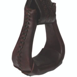 Tucker ErgoBalance Leather Laced Stirrups -Horse Gear Shop ergo balance leather lace stirrup brown2 0265 2200 tucker 74525.1571775742