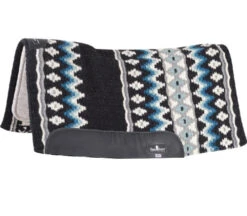 Classic Equine ESP Contour 3/4" Wool Top Pad -Horse Gear Shop esp contour 3 4in wool top black seafoam side CESPCW3220 BKSF classic equine 26993.1678293965