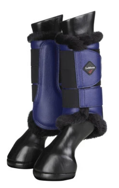 LeMieux Fleece Lined Brushing Boots -Horse Gear Shop fleece lined brushing boots ink blue pair 4040 lemieux 09447.1636831558