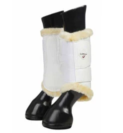 LeMieux Fleece Lined Brushing Boots -Horse Gear Shop fleece lined brushing boots white form 8950 lemieux 01402.1665191262