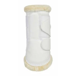 LeMieux Fleece Lined Brushing Boots -Horse Gear Shop fleece lined brushing boots white side 8950 lemieux 01933.1636831266