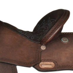 High Horse Lindale Barrel Saddle By Circle Y -Horse Gear Shop high horse lindale barrel saddle chocolate seat 6228 745C circle y 64636.1579208342