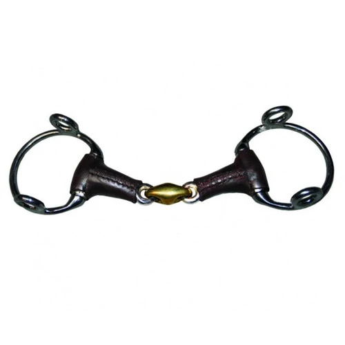 Jump'in Leather Wrap Lozenge Eggbutt Gag 1 Jump'in Leather Wrap Lozenge Eggbutt Gag