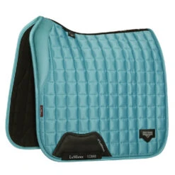 LeMieux Loire Memory Foam Dressage Pad -Horse Gear Shop loire drsg memory azure side 4359 lemieux 50710.1677098421