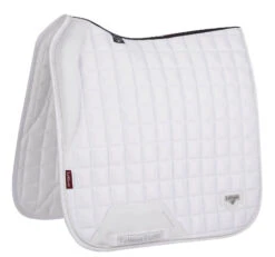 LeMieux Loire Memory Foam Dressage Pad -Horse Gear Shop loire drsg memory white side 6641 lemieux 66600.1677098437