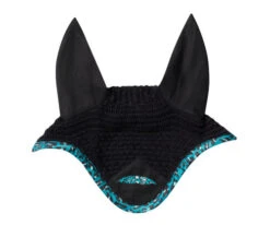 WeatherBeeta Prime Leopard Ear Bonnet -Horse Gear Shop prime leopard ear bonnet turquoise front 1006960006 weatherbeeta 51821.1625005269