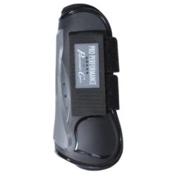 Professional's Choice Pro Performance Jump Boots Velcro -Horse Gear Shop pro performance velcro jump boots black front ASFTB100 BLA pro choice 22890.1658178998