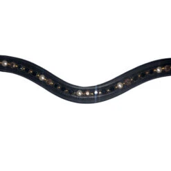 Red Barn Cobalt & Copper Curved Browband -Horse Gear Shop rb cobalt copper curved browband blk center kl select 47317.1683331529