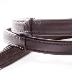 Kavalkade Rolled Softleather Reins With Stops -Horse Gear Shop rolled softleather rein brown stop 22205 04 kavalkade 70887.1680907656
