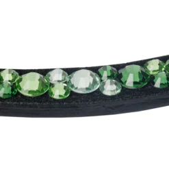 Kavalkade Sparkle Curved Browband -Horse Gear Shop sparkle green curved brow black green detail 202 15 blk green kavalkade 87587.1680800679
