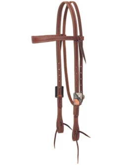Weaver Leather Weaver Square Flower Slim Brow Headstall