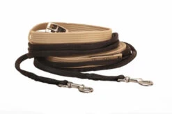 Tory Leather Web Driving Lines With Rolled Ends