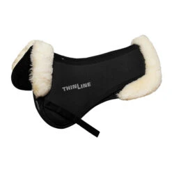 ThinLine Trifecta Half Pad With Sheepskin Rolls -Horse Gear Shop trifecta with rolls half pad natural side 7416 thinline 26336.1626814667