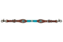 Circle Y Turquoise Round Up Wither Strap -Horse Gear Shop turquoise round u wither strap reg.oil 1025 45 S4 circle y 47658.1686167005