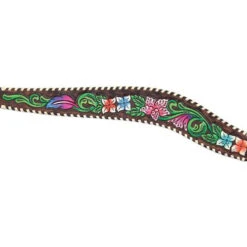Circle Y Vibrant Garden Breast Collar -Horse Gear Shop vibrant flower breast collar multicolor front 1001 23 SC circle y 54399.1613176214