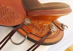 Circle Y Walnut Grove A Fork Flex2 Trail Saddle 1157 -Horse Gear Shop walnut grove cantle skirt tooling 1157 circle y 24976.1572396772