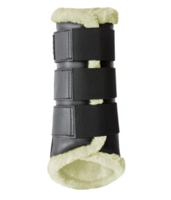 B Vertigo Wellington Fleece Brushing Boots -Horse Gear Shop wellington brushing boots outside black 19268 BL BV 04391.1678562811